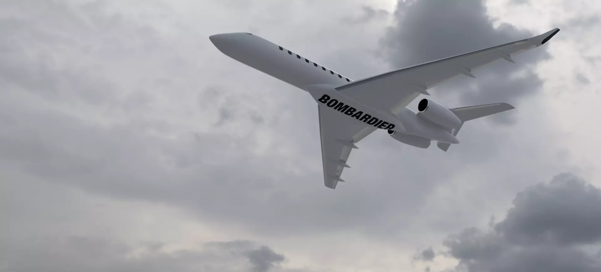 Bombardier Global 7500 3D print model
