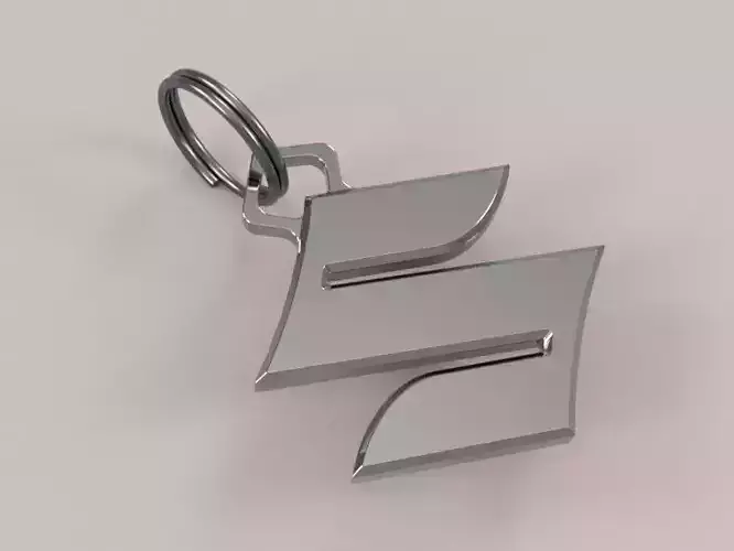 Suzuki Logo Keychain  -  Ready to 3D Print 3D print model