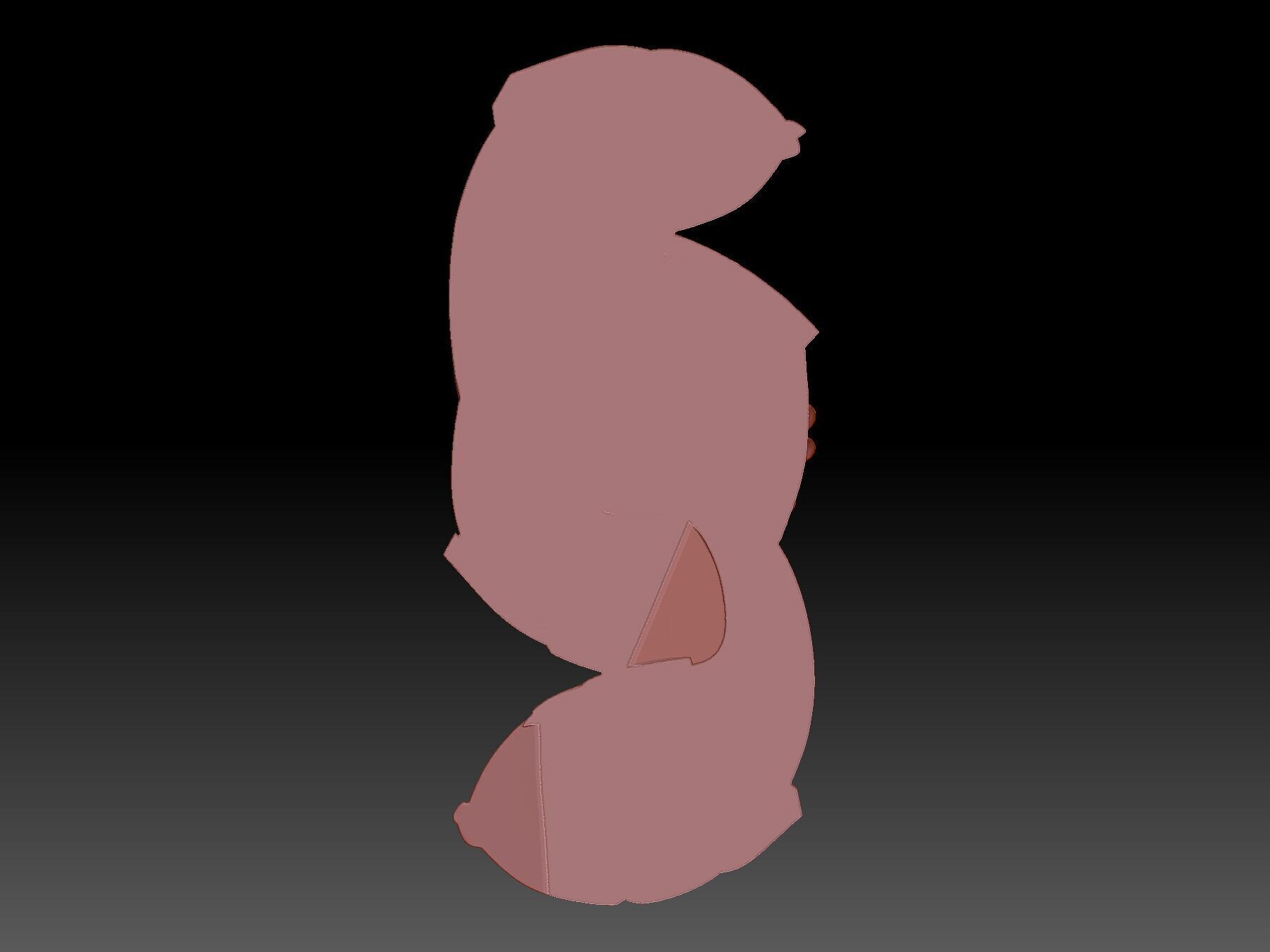 Panel fish  3D print model_2