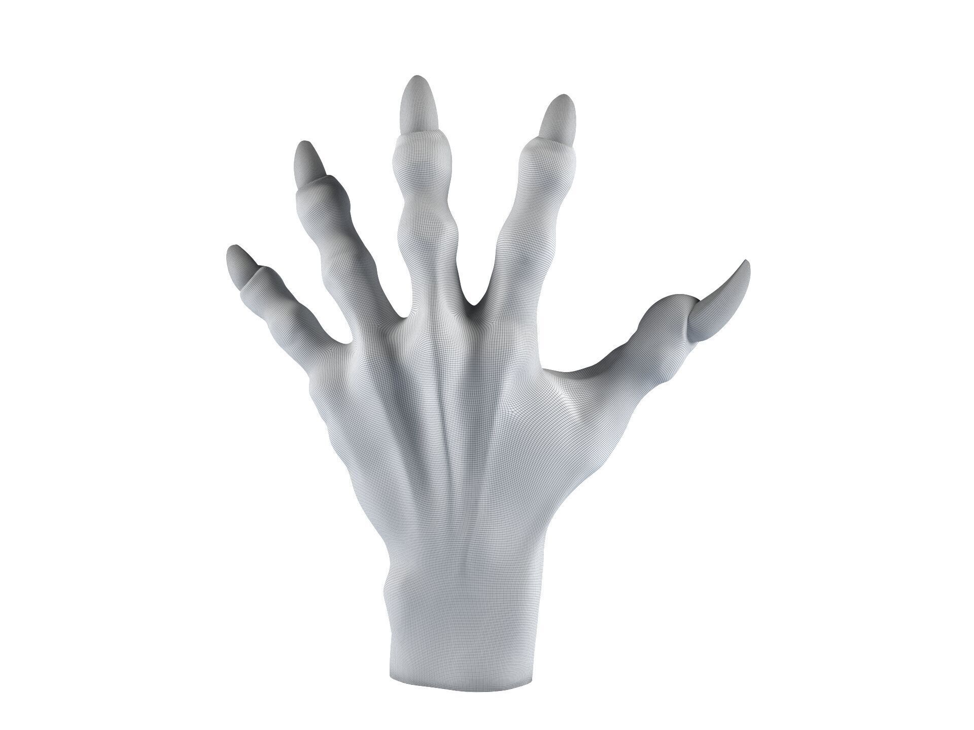 Werewolf Hand - Give FIve 3D print model_2