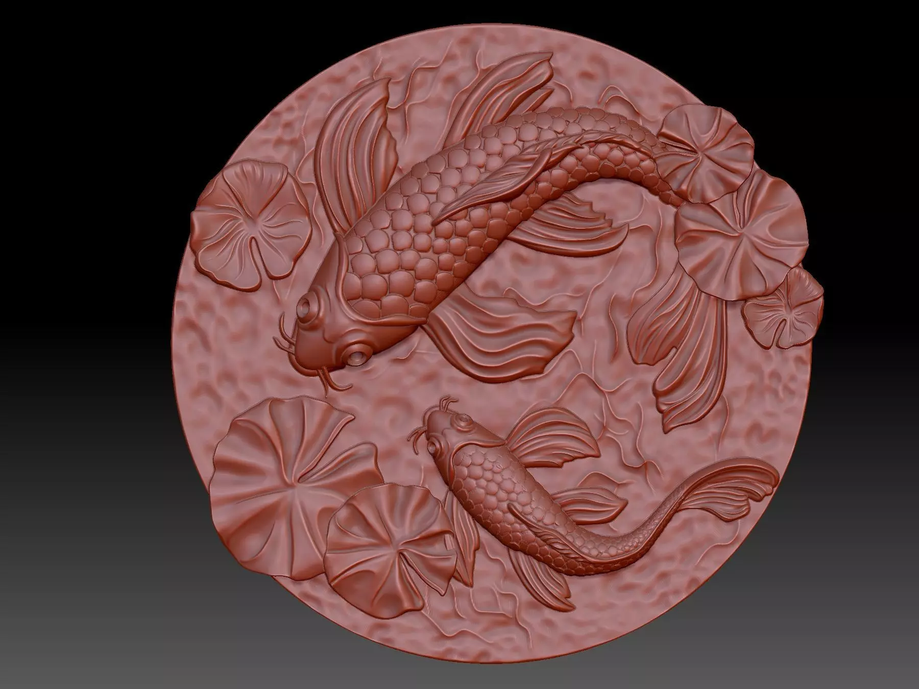 Panel fish 3D print model