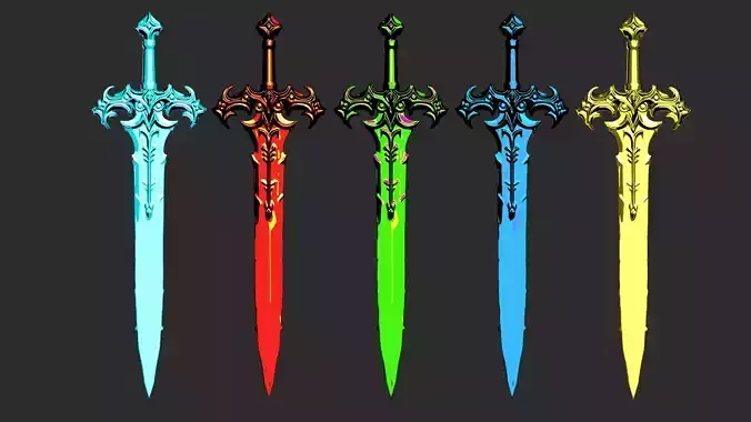 fantasy sword model