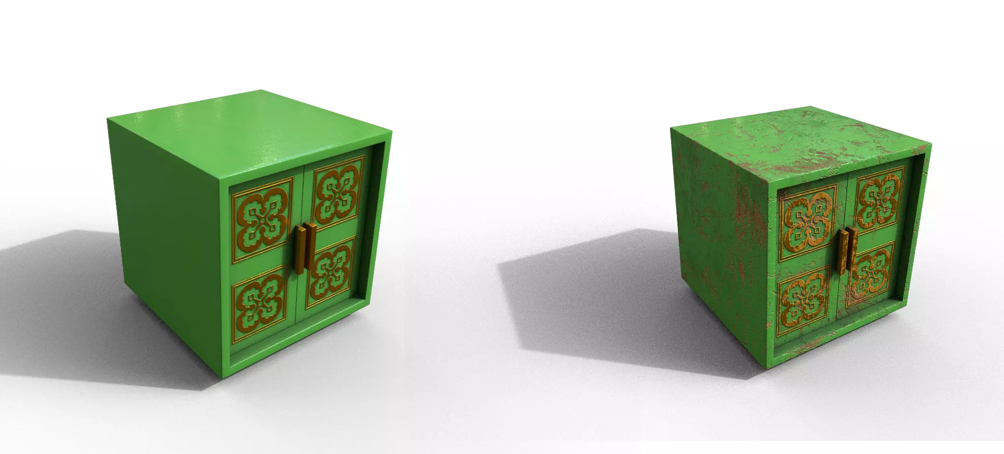 Pack 2 Modern Furniture 3D Model Low-poly 3D model_0