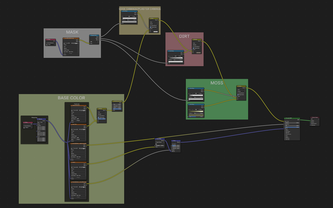 Medieval Houses Modular Kit Low-poly 3D model_13