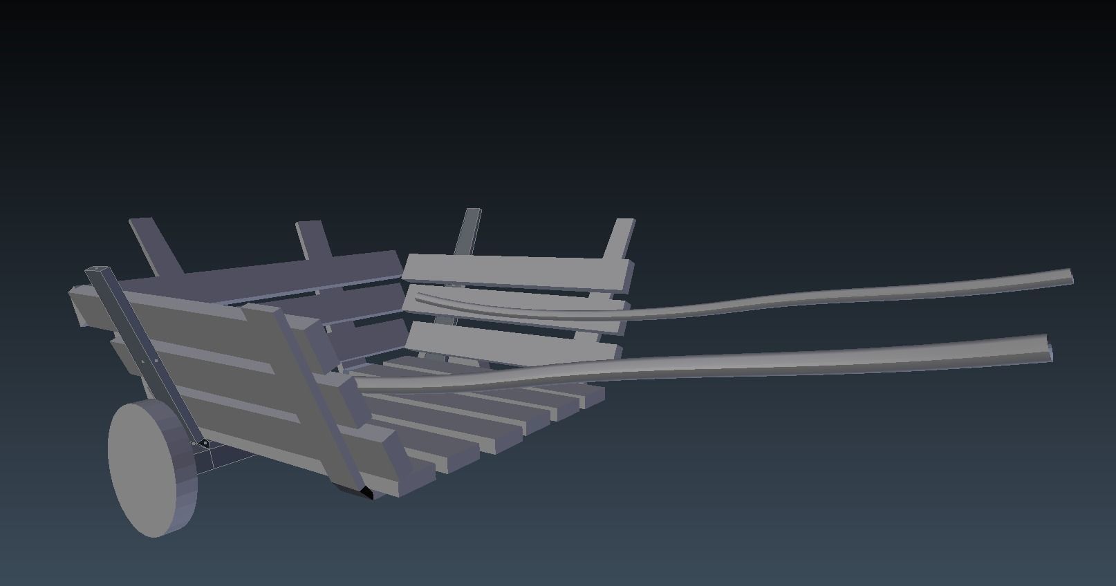 Simple truck model Free 3D model_0