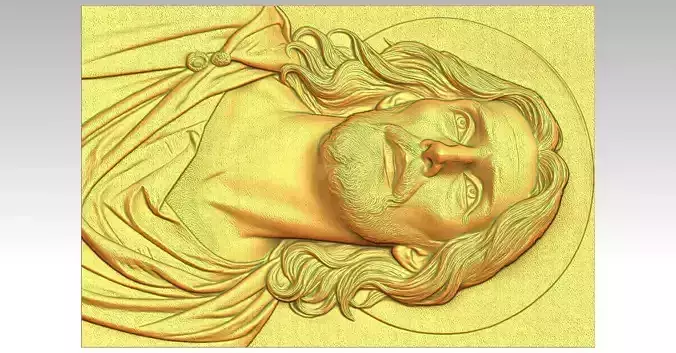2 Jesus and cross CNC Relief Model