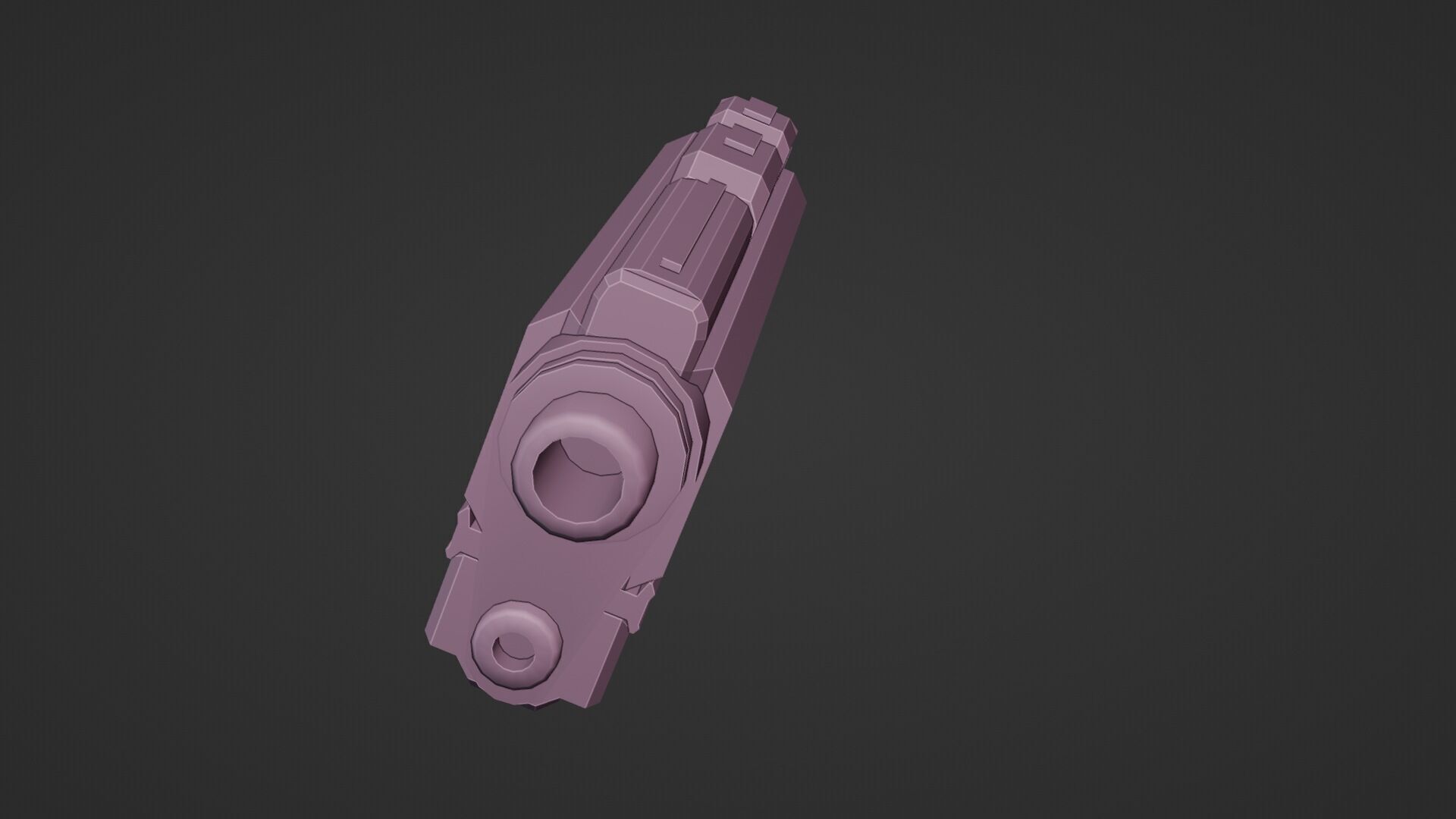 Stylized Sci-Fi Pistol Low-poly 3D model_14