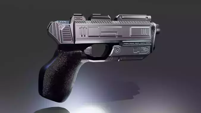 Stylized Sci-Fi Pistol