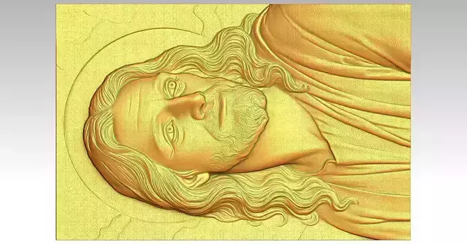 3 Jesus and cross CNC Relief Model