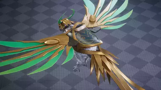 HEAVEN BIRD 3D MODEL Low-poly 3D model