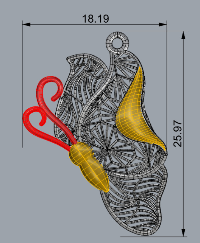 Golden Wings-Half Set-H2-Part1-110 Pieces 3D print model_85