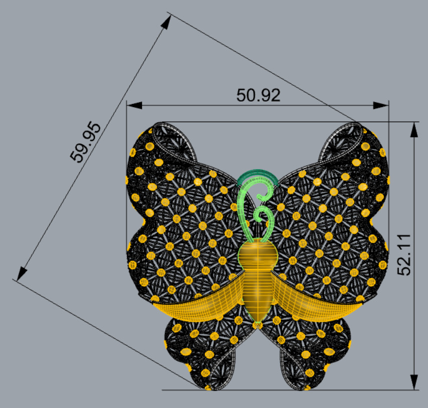 Golden Wings-Half Set-H2-Part1-110 Pieces 3D print model_42