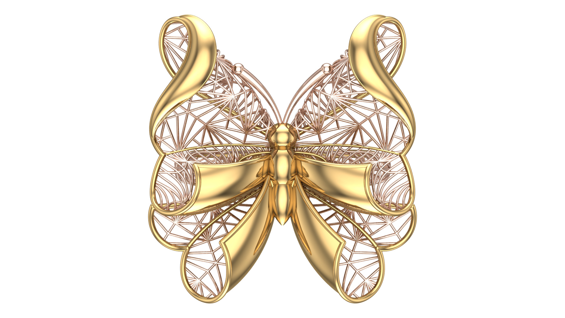 Golden Wings-Half Set-H2-Part1-110 Pieces 3D print model_14