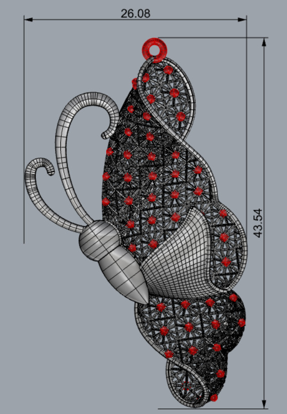 Golden Wings-Half Set-H2-Part1-110 Pieces 3D print model_64