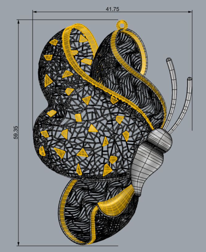 Golden Wings-Half Set-H2-Part1-110 Pieces 3D print model_82