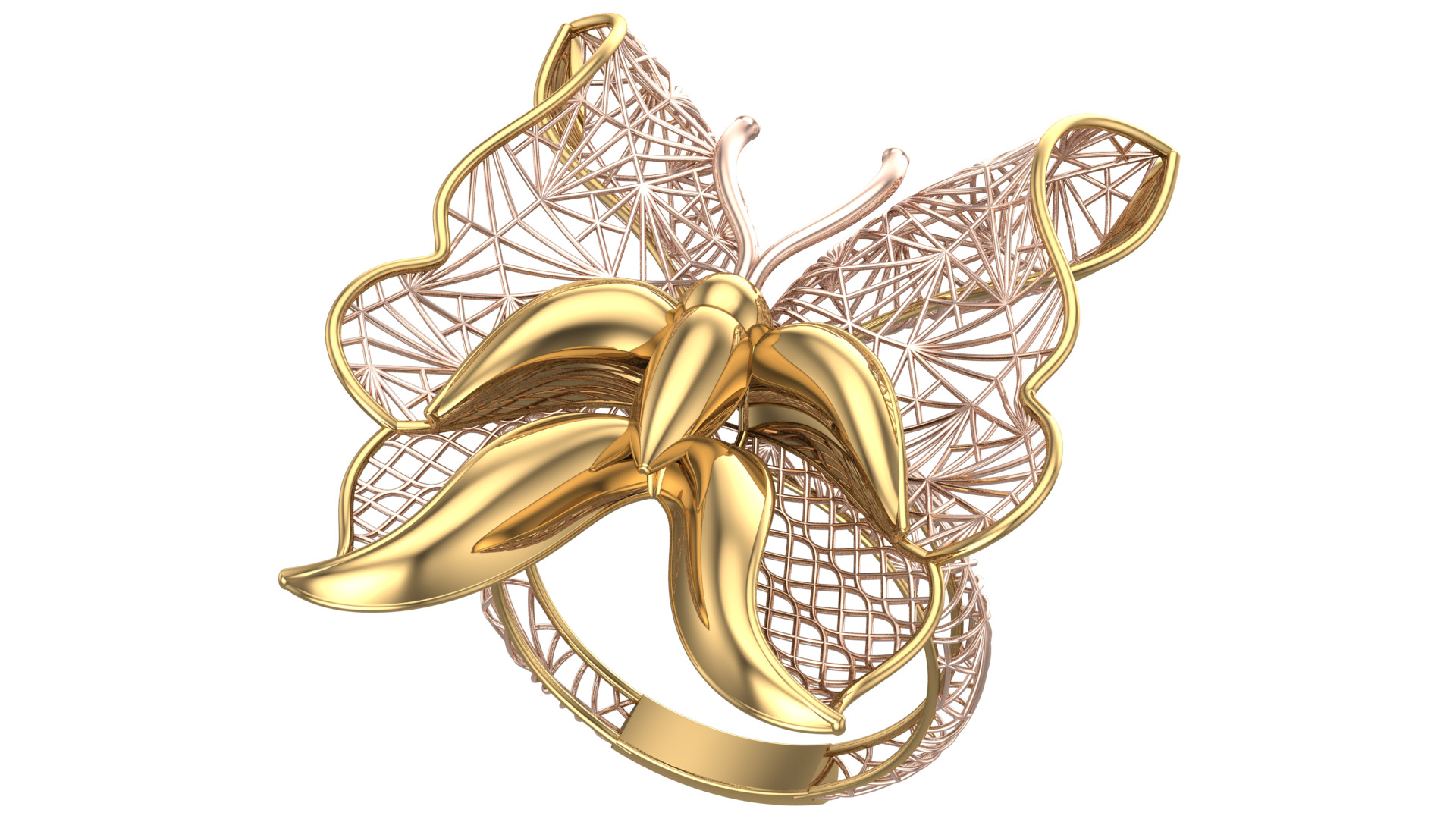 Golden Wings-Half Set-H2-Part1-110 Pieces 3D print model_12