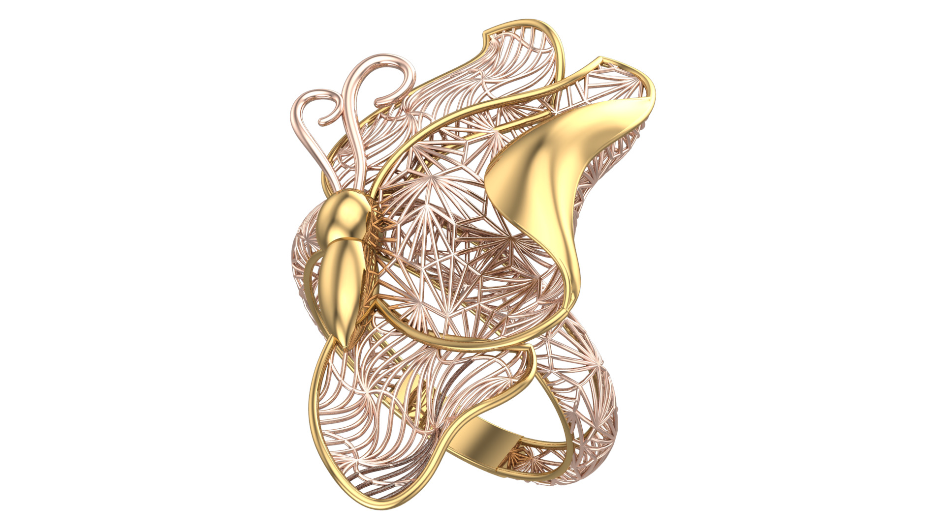 Golden Wings-Half Set-H2-Part1-110 Pieces 3D print model_25