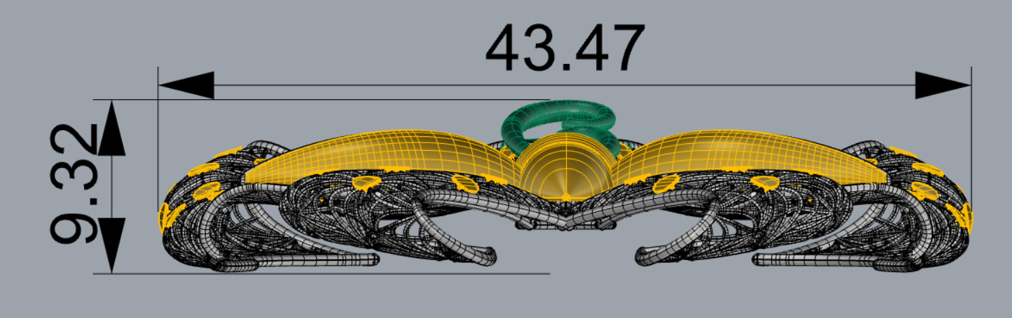 Golden Wings-Half Set-H2-Part1-110 Pieces 3D print model_55
