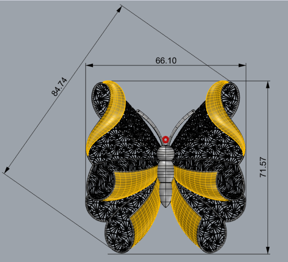 Golden Wings-Half Set-H2-Part1-110 Pieces 3D print model_62