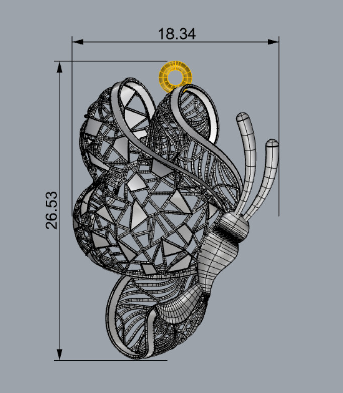 Golden Wings-Half Set-H2-Part1-110 Pieces 3D print model_75