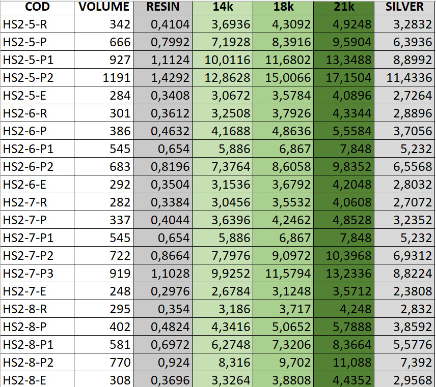 Golden Wings-Half Set-H2-Part1-110 Pieces 3D print model_88