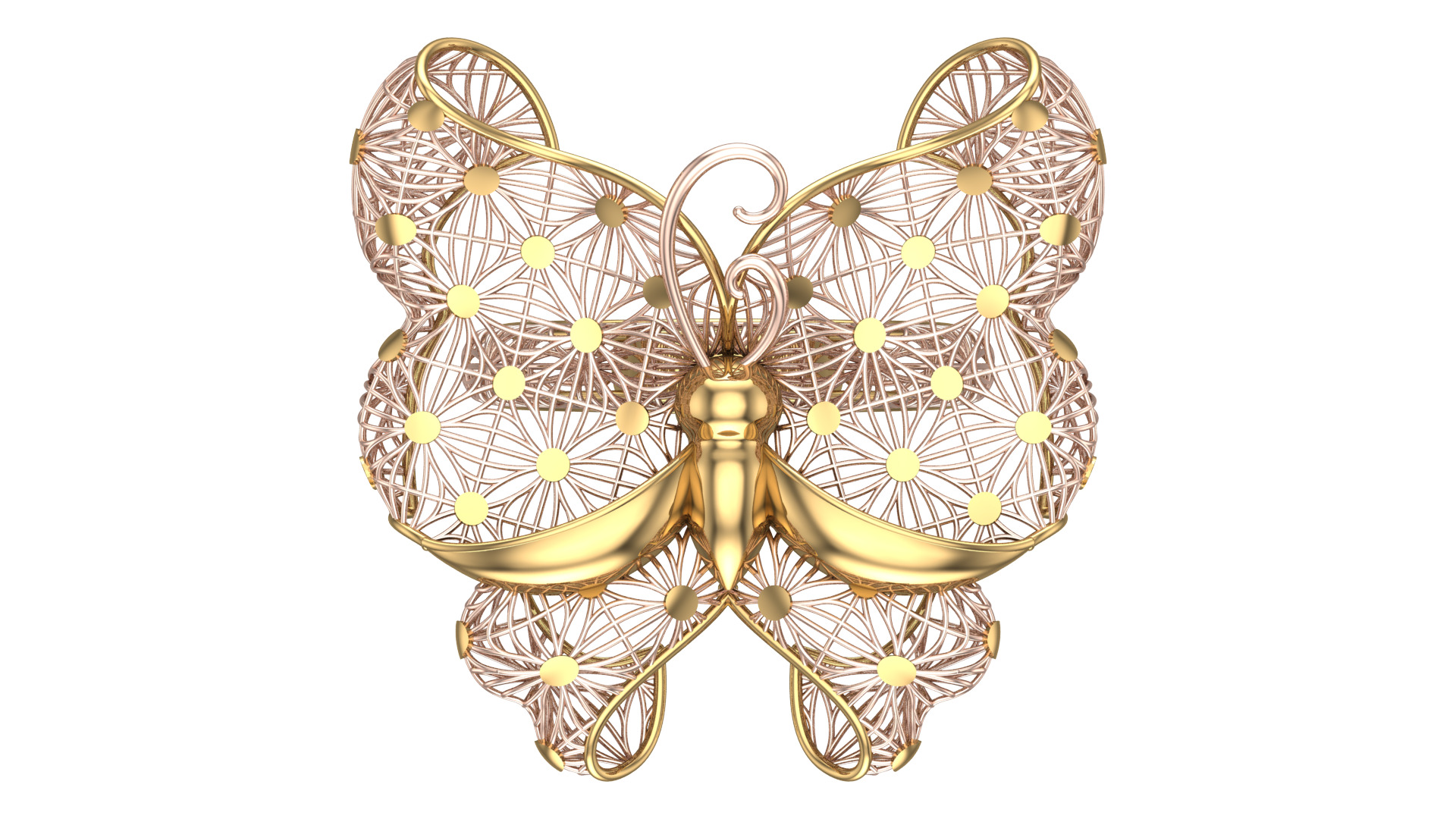 Golden Wings-Half Set-H2-Part1-110 Pieces 3D print model_5