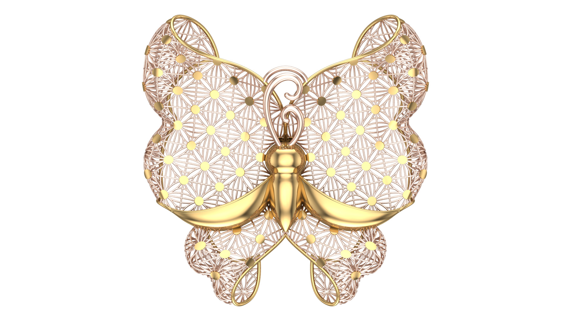 Golden Wings-Half Set-H2-Part1-110 Pieces 3D print model_4