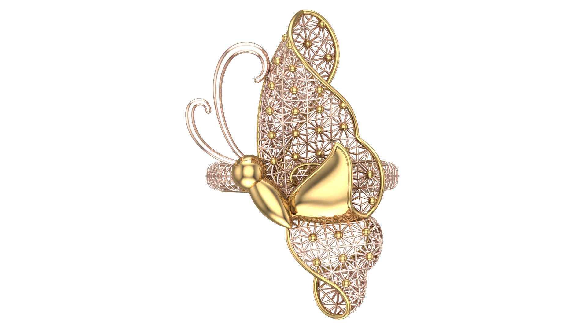 Golden Wings-Half Set-H2-Part1-110 Pieces 3D print model_13