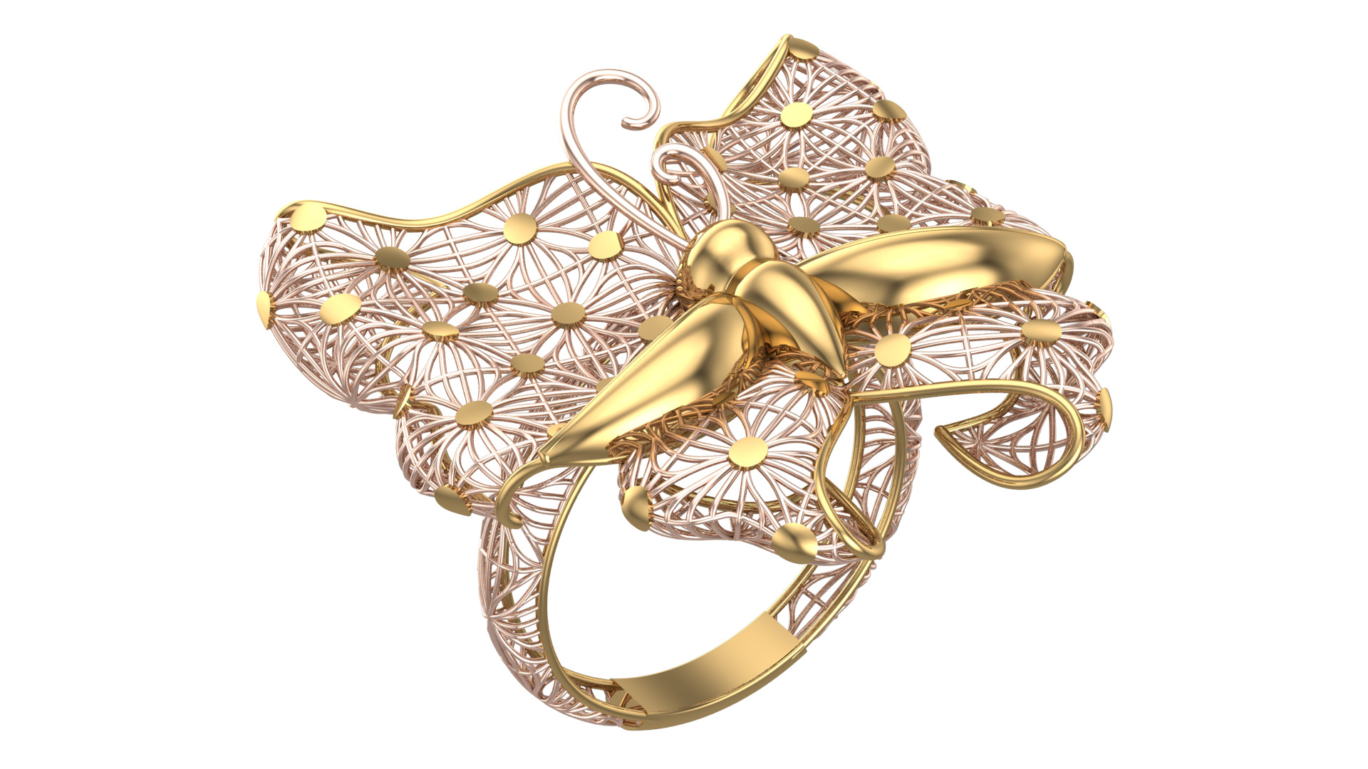 Golden Wings-Half Set-H2-Part1-110 Pieces 3D print model_2