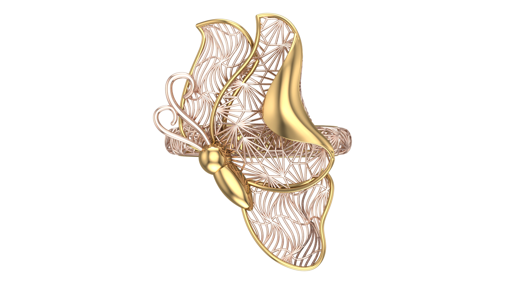 Golden Wings-Half Set-H2-Part1-110 Pieces 3D print model_21