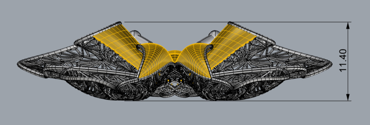 Golden Wings-Half Set-H2-Part1-110 Pieces 3D print model_94
