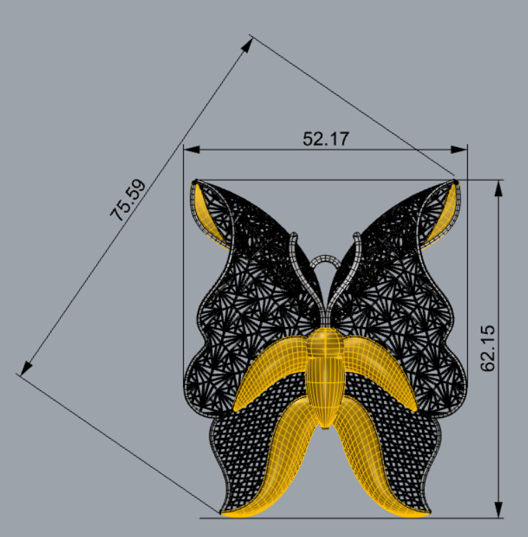Golden Wings-Half Set-H2-Part1-110 Pieces 3D print model_40