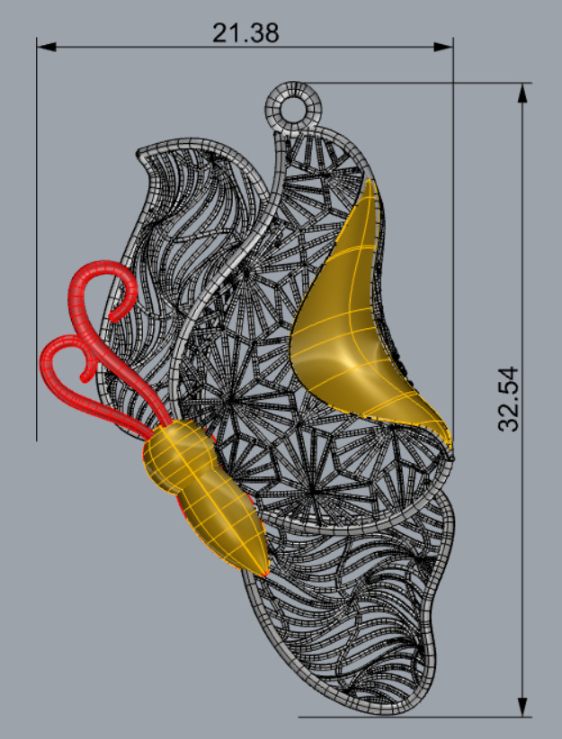 Golden Wings-Half Set-H2-Part1-110 Pieces 3D print model_83