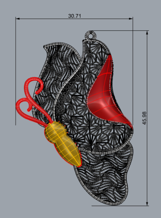 Golden Wings-Half Set-H2-Part1-110 Pieces 3D print model_96