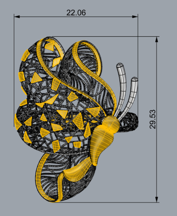 Golden Wings-Half Set-H2-Part1-110 Pieces 3D print model_73