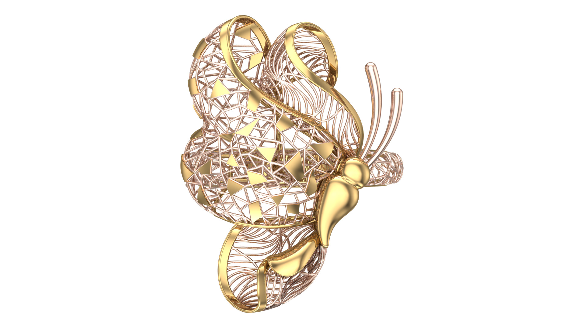 Golden Wings-Half Set-H2-Part1-110 Pieces 3D print model_26