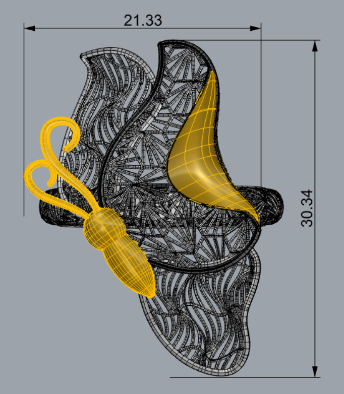 Golden Wings-Half Set-H2-Part1-110 Pieces 3D print model_79