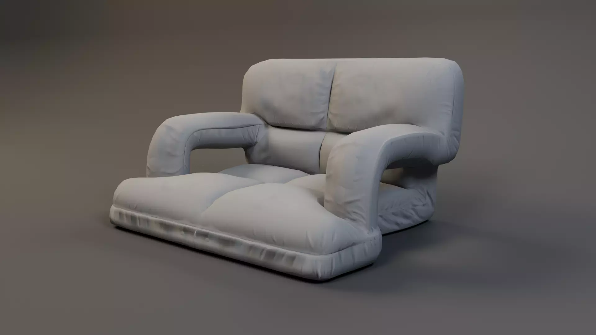 Folding Lazy Sofa Low-poly 3D model