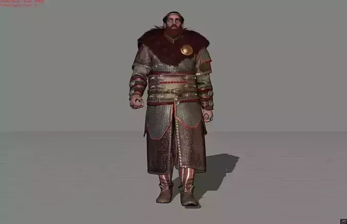 Crach an Craite - The Witcher 3 Low-poly 3D model