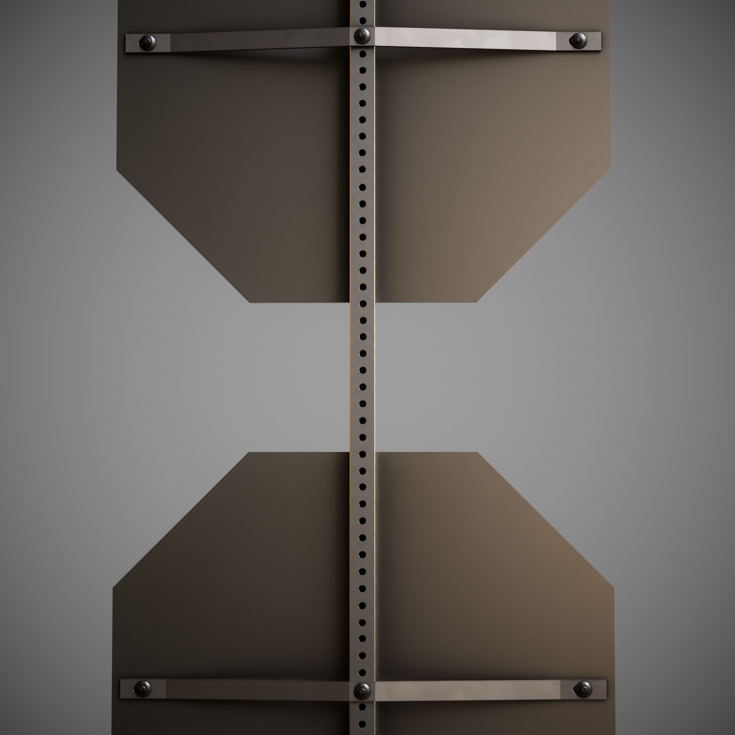 STOP Sign with Post new and old versions Low-poly 3D model_20