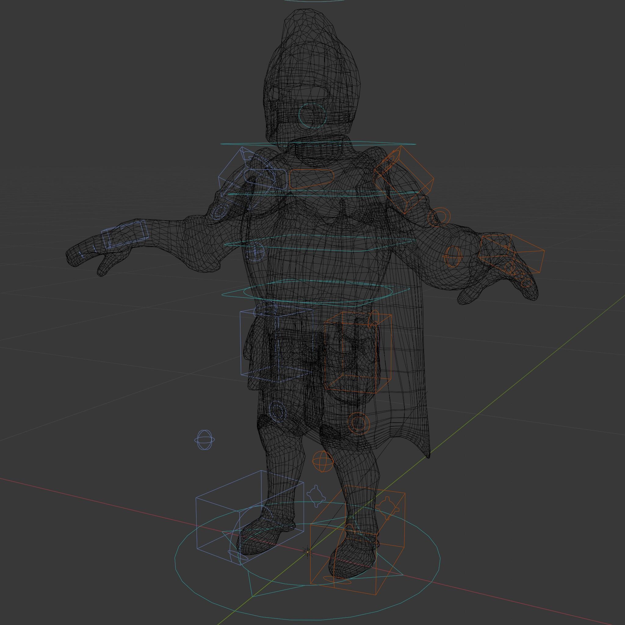 Steel Knight  Detailed Medieval Armor Character Model Low-poly 3D model_25