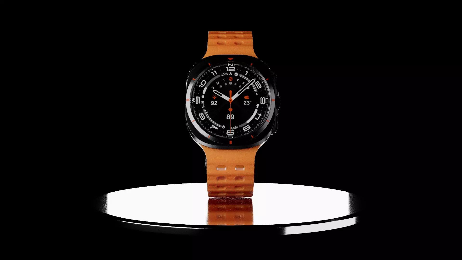 Ultra Smartwatch Low-poly 3D model_0