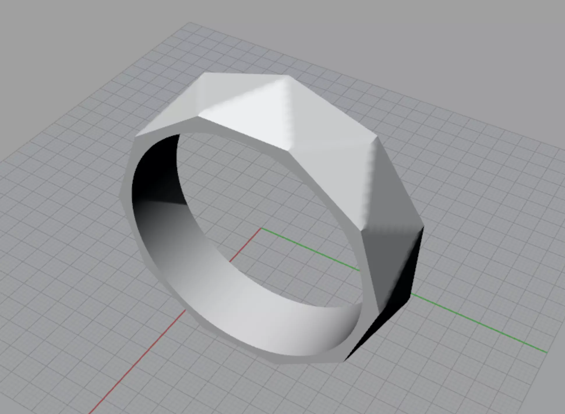 Large geometrical ring Free 3D model_0