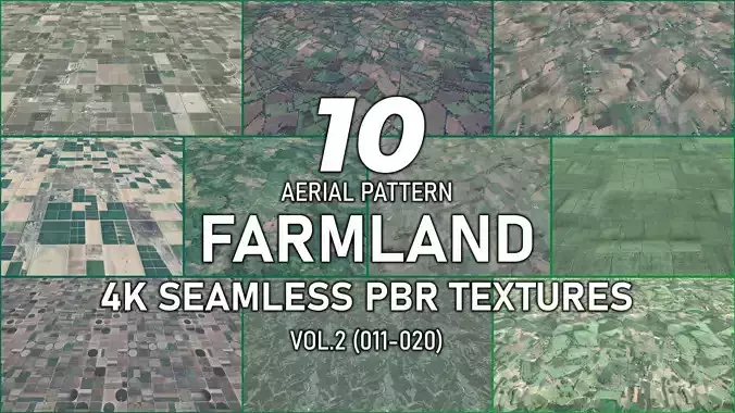 10 Seamless PBR Farmland - Pack 011-020 Vol 2 Texture