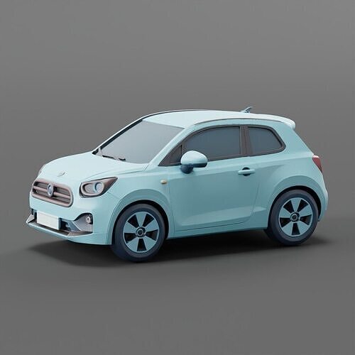 AeroPix Comet-X car Low-poly 3D model
