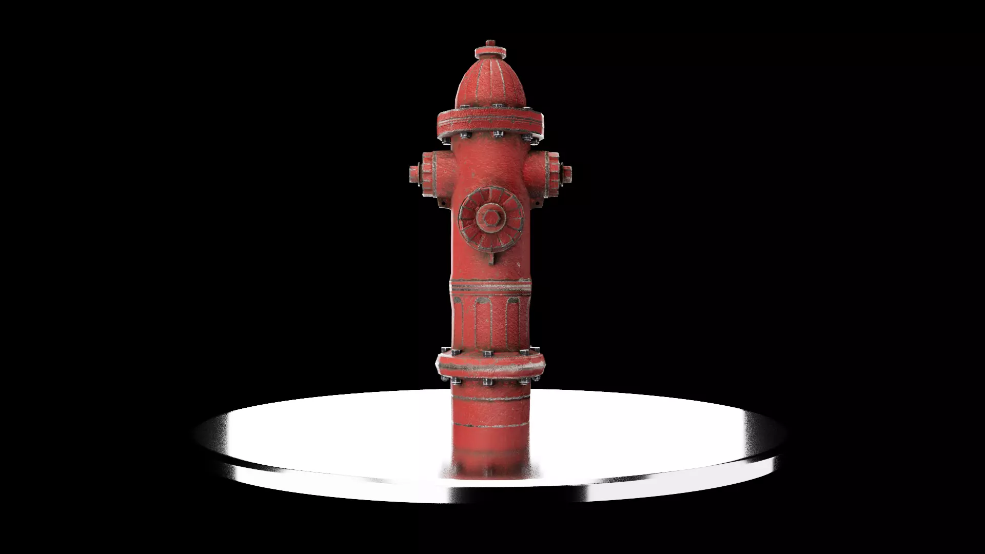 Urban Fire Hydrant Low-poly 3D model_0