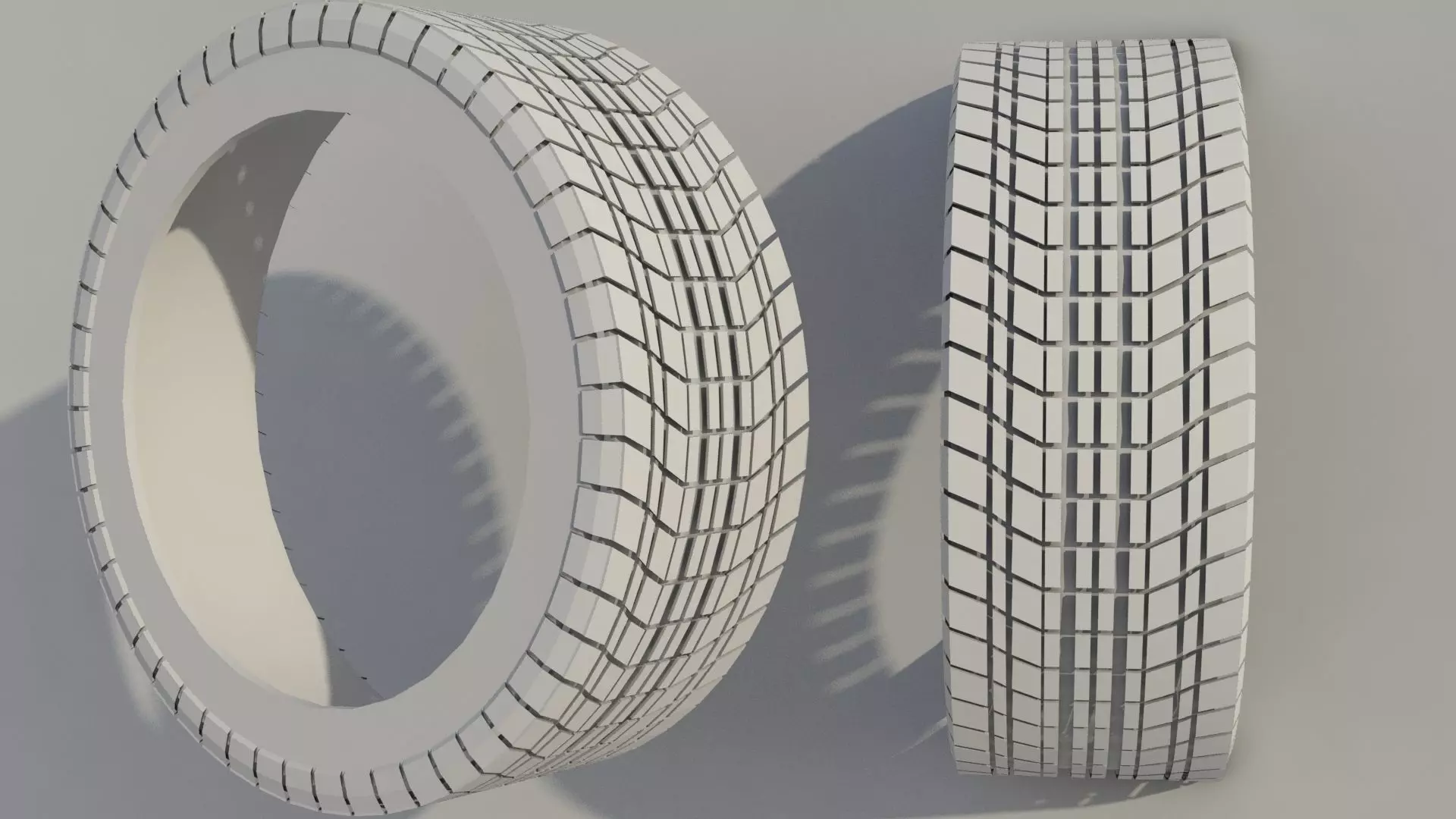 Realistic Tyre Tread Free 3D model