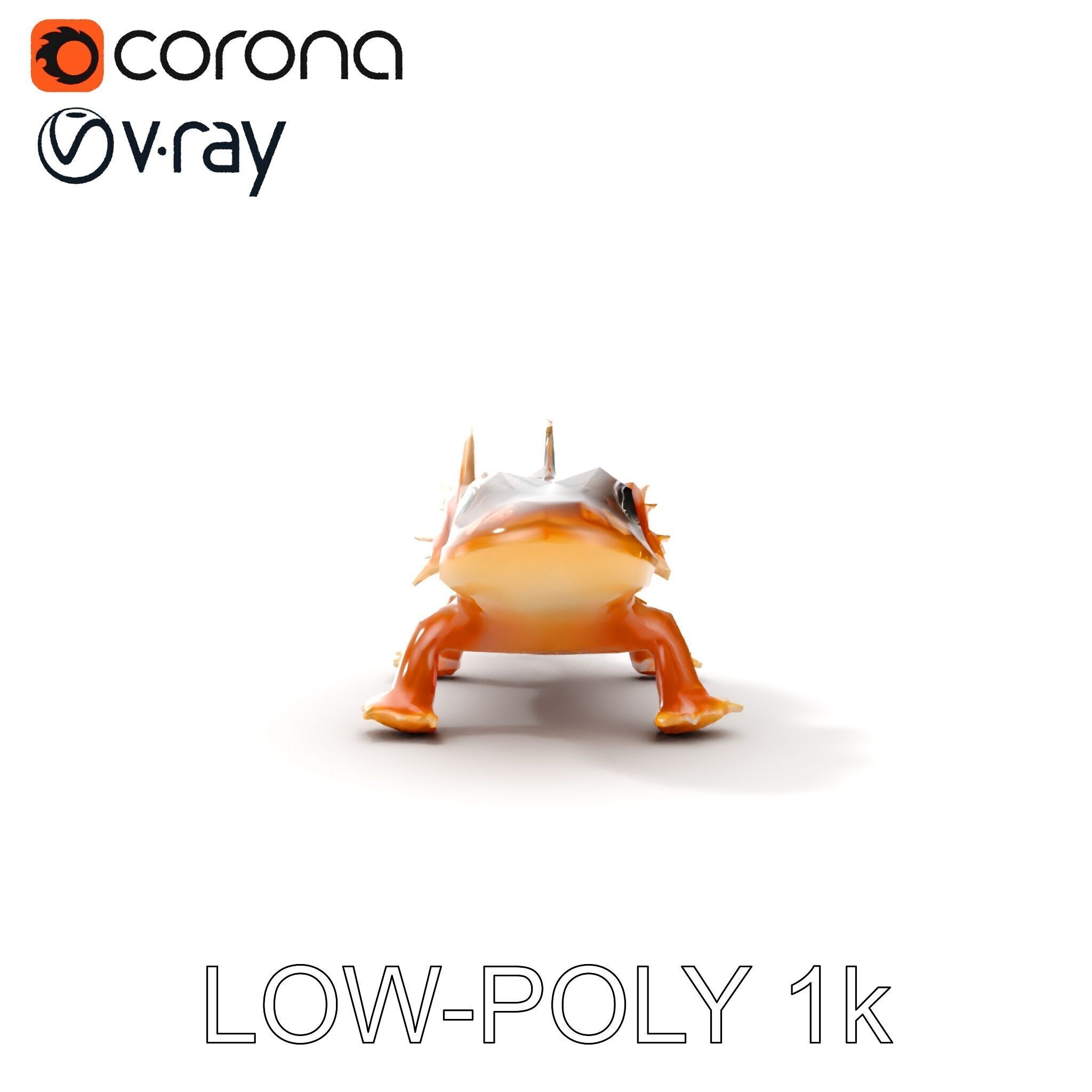 Axolotl Creature Model Pack Low-poly 3D model_22