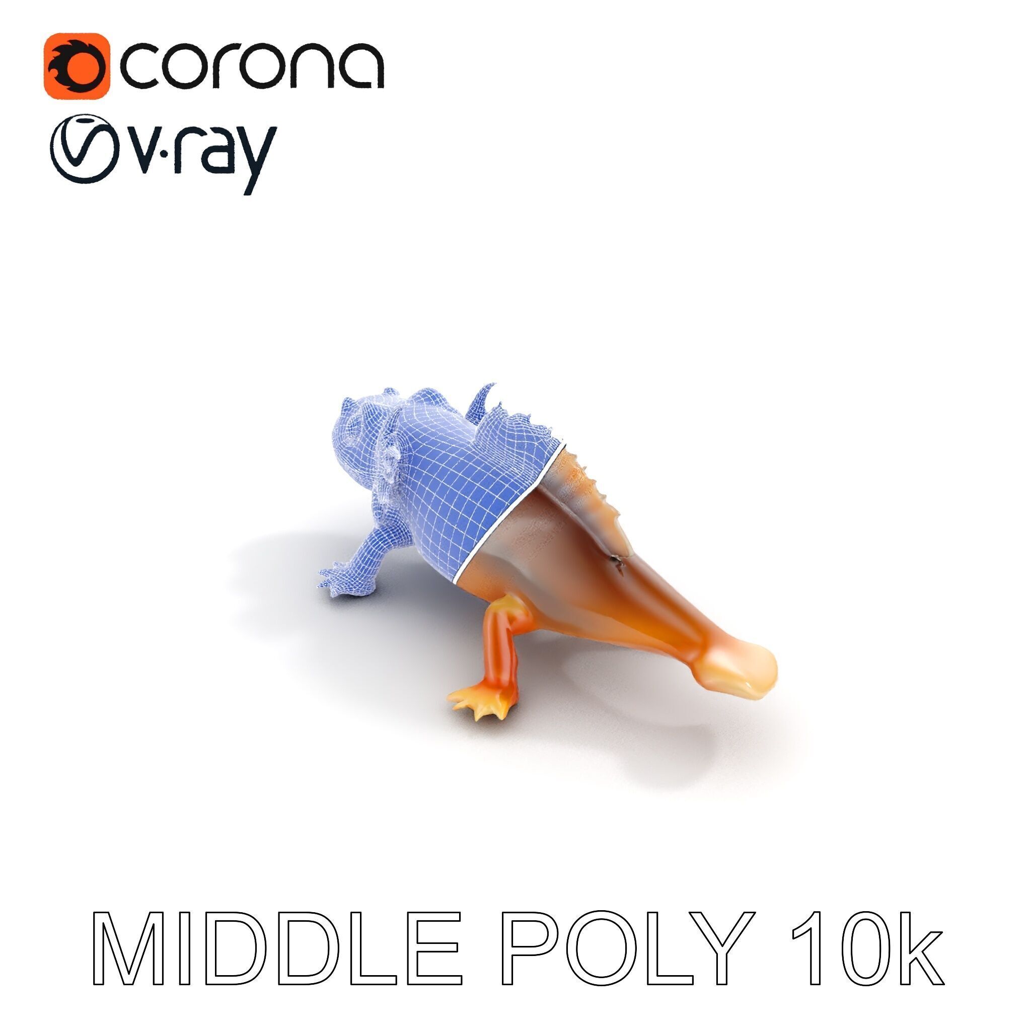 Axolotl Creature Model Pack Low-poly 3D model_27