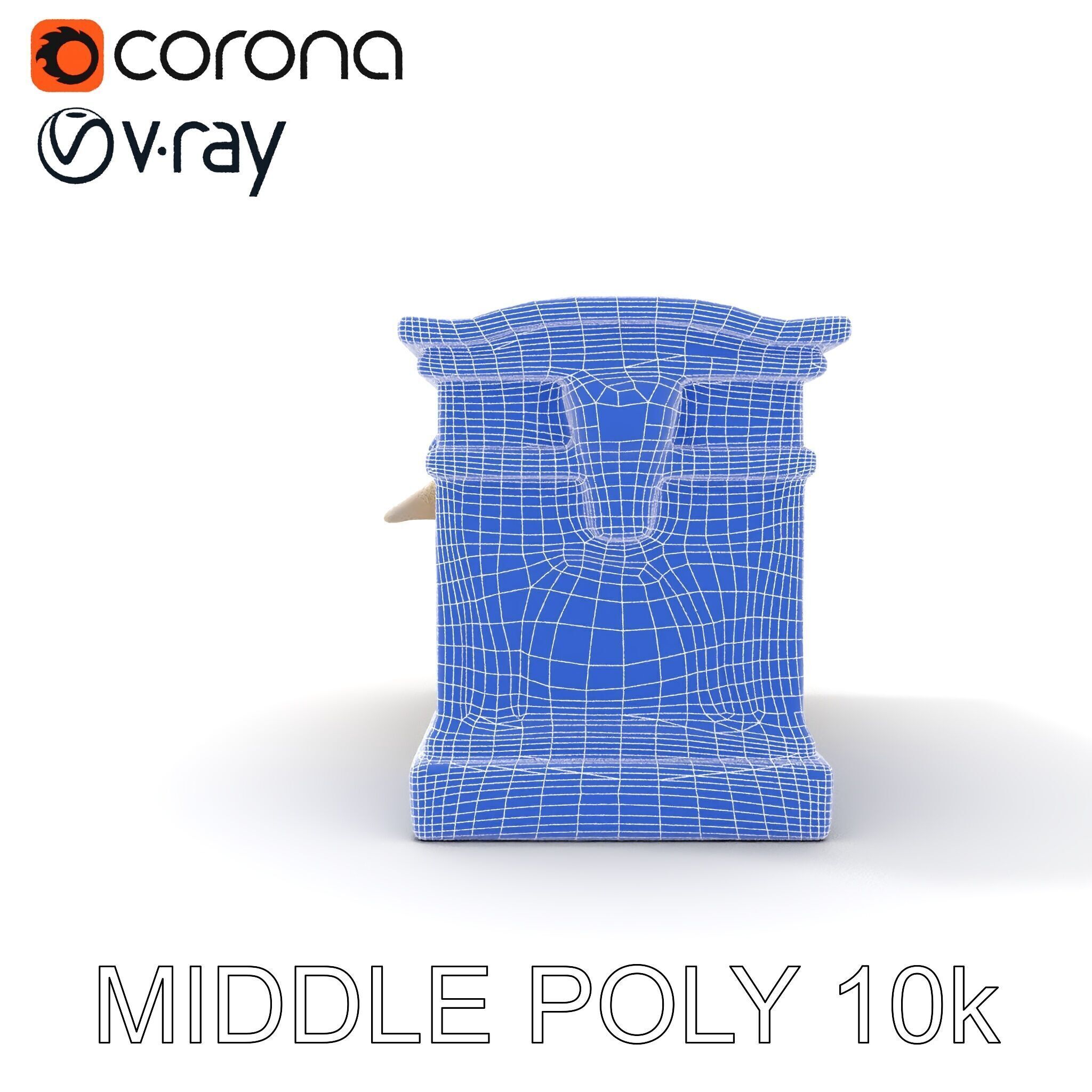 Ancient Egyptian Sarcophagus Model Pack with Hieroglyphics Low-poly 3D model_31